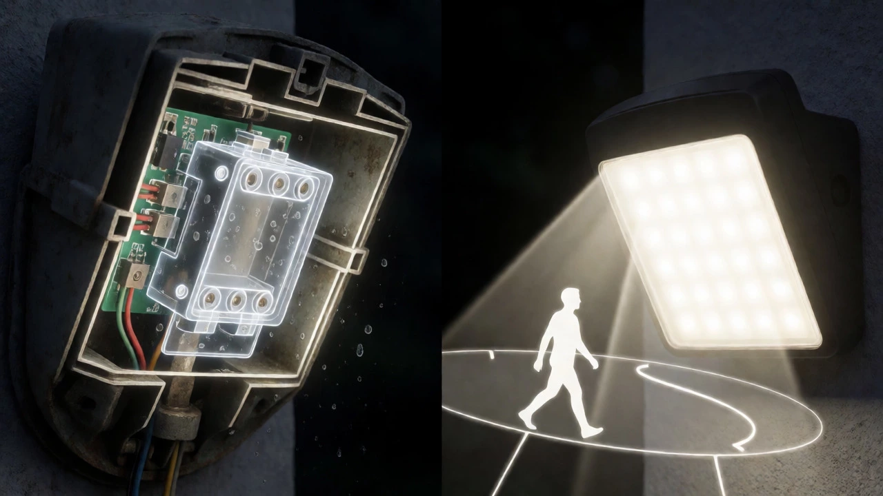 Comparison of a faulty relay and a properly calibrated motion sensor